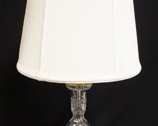 1107	WATERFORD TABLE LAMP. 24 1/2 IN H 
