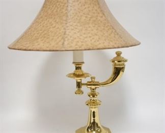 1121	BRASS DECORATIVE TABLE LAMP MADE BY SPEAR. 29 IN H 
