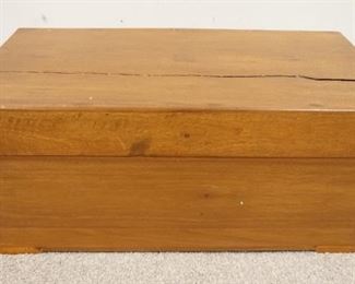 1198	SMALL DOVETAILED WOOD CHEST, 24 IN X 12 IN X 11 IN HIGH
