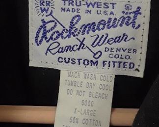 Vintage Western shirt tag