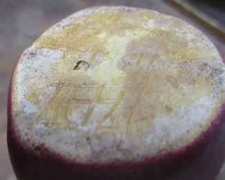 BOTTOM OF VAN BRIGGLE VASE