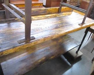 HEAVY DUTY BUTCHER BLOCK TABLE