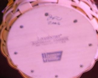 BOTTOM OF ONE LONGABERGER BREST CANCER BASKET