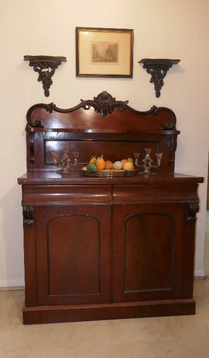 Gorgeous Antique Sideboard w/ High Relief Carving
