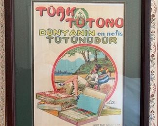 Vintage Turkish ad poster