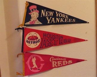 Vintage New York Yankees Flag - Houston Astros Flag - Cincinnati Reds