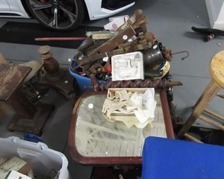 Tons of garage items, tools, gadgets, etc.