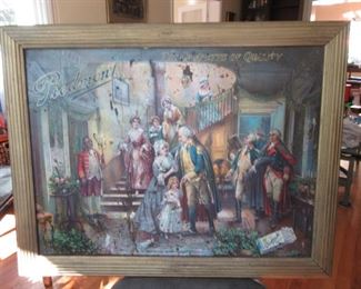 Antique Tin Tobacco Advertising Sign