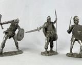 Set of 5 Viking Collectibiles Pewter Warriors by Swe-Den, years 2001-2005