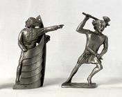 Set of 4 Viking Collectibles Pewter Warriors by Swe-Den, years 1997-2000