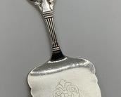 TH Marthinsen "Viking Rose" Pattern Petite Sterling Silver Pastry Server
