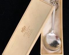 "Norge" Souvenir Serving Spoon in Vintage Box
