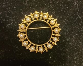 14K and pearls