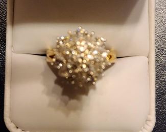 14K ring with Diamonds 