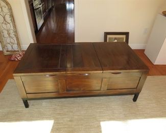 $125.00, Coffee table that opens for storage VG condition 18"t x 47 x 24" d