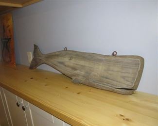 $35.00,  carved whale 35"