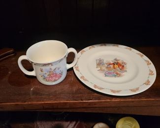 Bunnykins plate cup 1096
