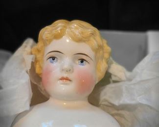 1800's porcelain doll's head.