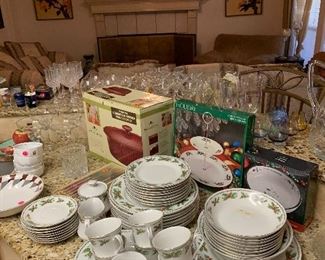 Holiday Christmas china set