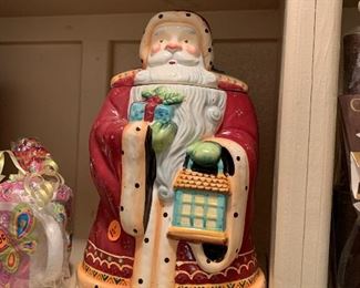 Santa cookie jar