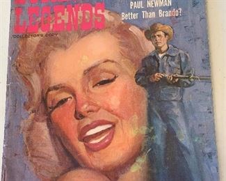 Marilyn Monroe and Paul Newman Screen Legends magazine