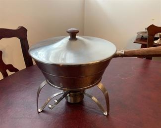 Mid century fondue pot