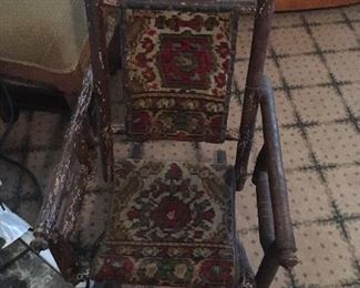 Antique Child’s Carpet Rocker