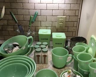 Lots of Antique Jadite!