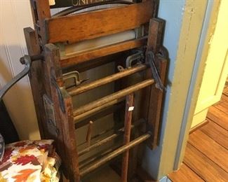Antique Wooden Wringer Washer