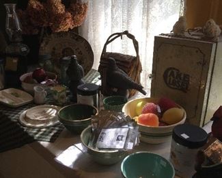 Antique Crock bowls