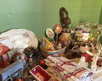 Assorted Holiday Items. Christmas, Easter