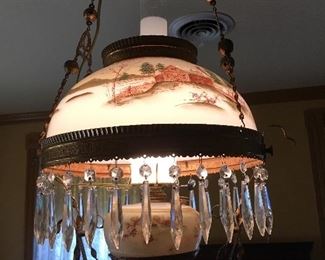 Antique Victorian Hanging Lamp