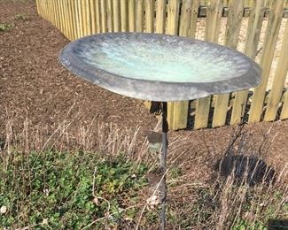 Brass Birdbath
