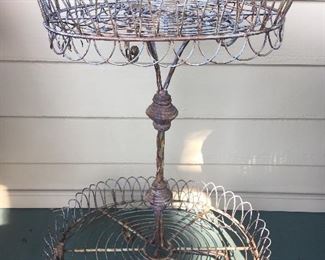 Antique Garden Wire Table