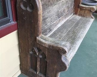 Antique Church Pew