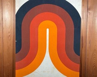 Lot 9 | MID-CENTURY SILKSCREEN TEXTILE ART