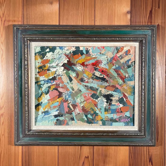 Lot 10 | WONDERFUL ABSTRACT OIL PAINTING | Artist signed!