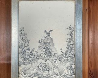 Lot 13 | OUTSIDER/PRISONER ART PENCIL DRAWING