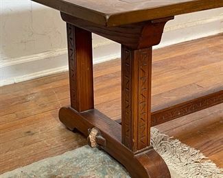 Lot 19 | CARVED WOOD COFFEE TABLE