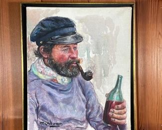 Lot 41 | PORTRAT of a MAN | Original oil painting, signed