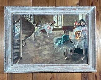 Lot 54 | FRAMED BALLET SCHOOL SCENE PRINT | After Edgar Degas