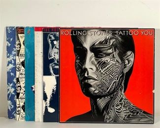 Lot 61 | (6pc) ROLLING STONES VINYL RECORDS | Including "Tattoo You", "Emotional Rescue", "Sticky Fingers", "Some Girls", "Their Satanic Majesties Request", and "Under Cover" 
