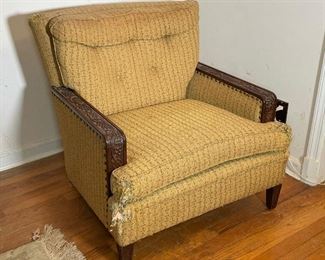 Lot 59 | ROMWEBER 'VIKING' LOUNGE CHAIR | Tweed upholstery