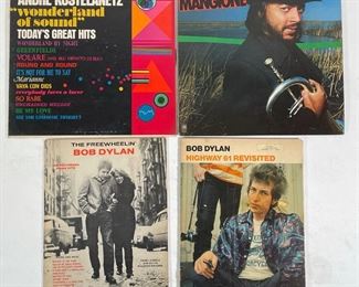 Lot 74 | COLLECTION ROCK, FOLK & OTHER VINYL | 20th century vinyl record albums, including Willie Nelson, James Taylore, Janis Ian, Allan Sherman, The Chad Mitchell Trio, Joan Baez, Paul Revere & the Raiders, and Chuck Mangone; plus two Bob Dylan song books! 