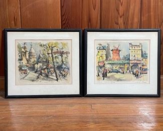 Lot 101 | (5pc) PARIS, FRANCE ART PRINTS