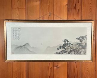 Lot 102 | FRAMED PRINT of CHINESE SCROLL PAINTING
