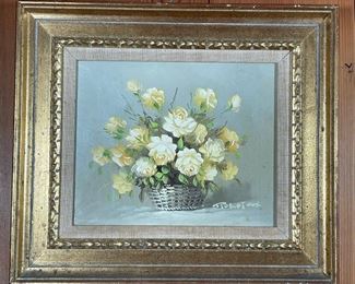 Lot 103 | ROSES STILL LIFE OIL PAINTING