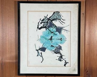 Lot 107 | ABSTRACT MIXED MEDIA DRAWING