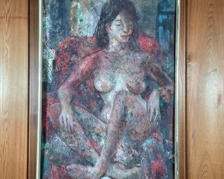 Lot 106 | SEATED FEMALE NUDE, PAINTING