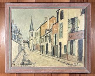 Lot 114 | FRENCH VILLAGE SCENE, ART PRINT | After Maurice Utrillo, giclee print 